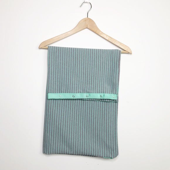 Lululemon Vinyasa Mint moment Gray and teal infinity wrap scarf - Picture 11 of 13